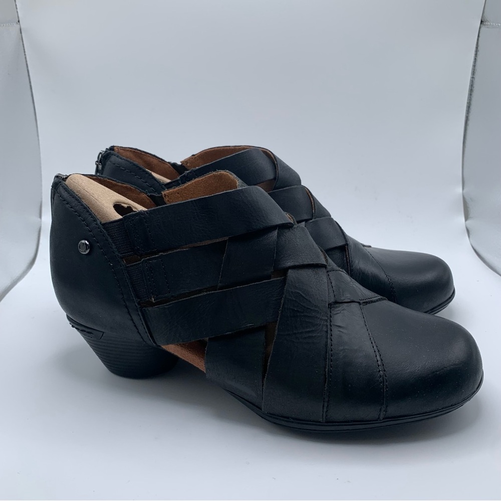 NWB Women's Cobb Hill Laurel Woven black leather size 6.5M heels 1816 - Picture 1 of 10